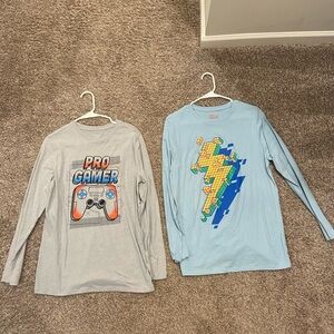 2 boys XL 14 HUSKY long sleeves